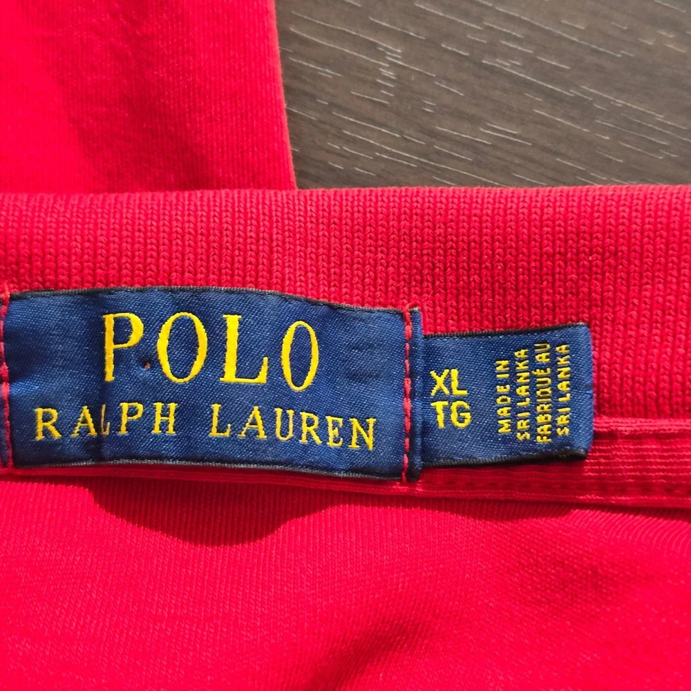 Polo Ralph Lauren Mens XL Red Short Sleeve Cotton Pique‎ Pony Logo Polo Shirt